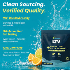 UpWellness LTV etiqueta de ingredientes con enfoque en pureza y trazabilidad