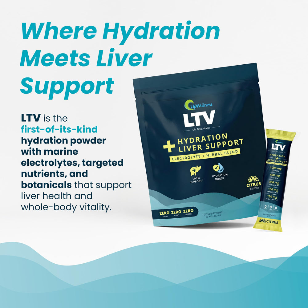 UpWellness LTV primer plano de textura suave y sin grumos, sensación limpia