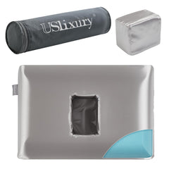 USlixury vista frontal del empaque mostrando protección para perforaciones