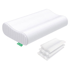 UTTU almohada frontal mostrando contorno y forma, mejora el soporte