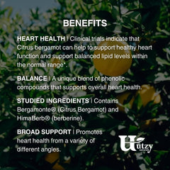 Utzy Naturals envase junto a 60 cápsulas para comparar tamaño y suministro