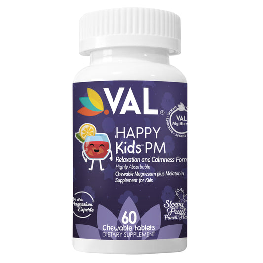 VAL Happy Kids PM, tabletas en forma de estrella con sabor fruta-punch para niños.