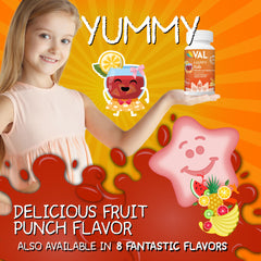 VAL Magnesio para Niños, sin azúcar, opción saludable para snack.