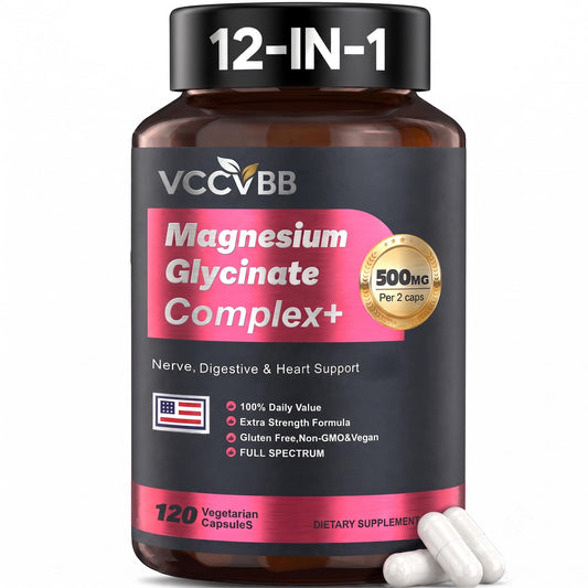VCCVBB envase frontal del complejo 12 en 1 mostrando etiqueta clara y beneficios