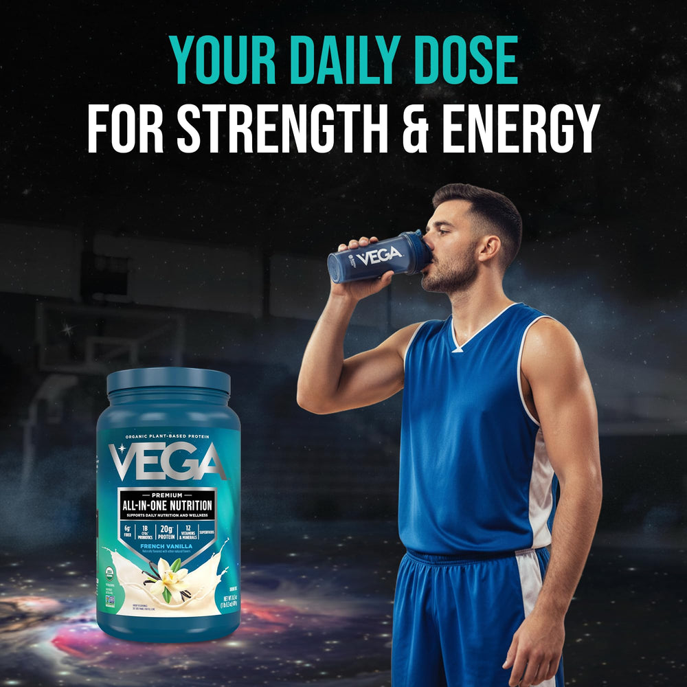 Vega batido mezclado con agua y leche vegetal para comparar cremosidad