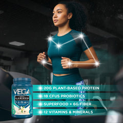 Vega escala con porciones y cucharita medidora para control práctico de raciones