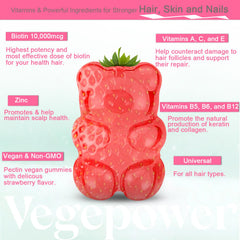 VEGEPOWER gominolas en mano, fácil dosificación y consumo diario