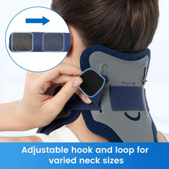 Velpeau almohadilla en uso sobre cuello, reduce rozaduras