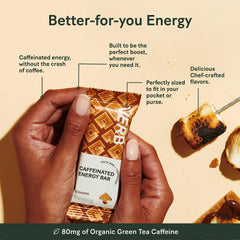 Verb Caffeinated Energy Bar en mochila, energía portable para viajes