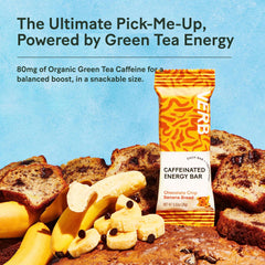Verb Caffeinated Energy Bar Chocolate Chip Banana Bread, sabor a plátano con chips