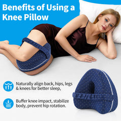 Vertdens cojín junto a una mano para mostrar tamaño y portabilidad