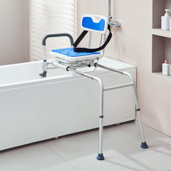 VEVOR comparativa de tamaño junto a una bañera para referencia visual