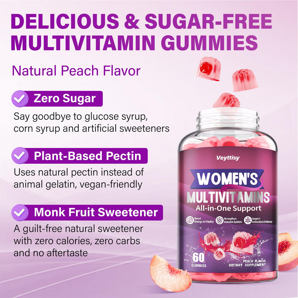 Veyttisy mujer activa tomando gominola para energía cotidiana