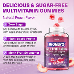 Veyttisy mujer activa tomando gominola para energía cotidiana