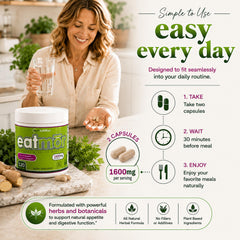 VH Nutrition Eatmor junto a comida energética para apoyar aumento saludable de calorías