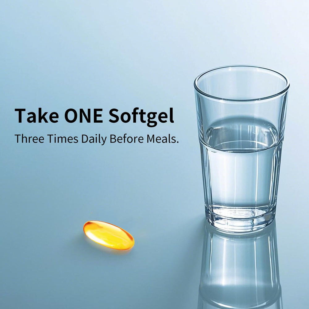 Vicwell CLA 3000mg, cápsulas dentro, vista clara de la dosis diaria