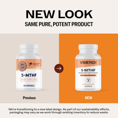 Vimergy etiqueta con ingredientes clave y certificaciones para tranquilidad
