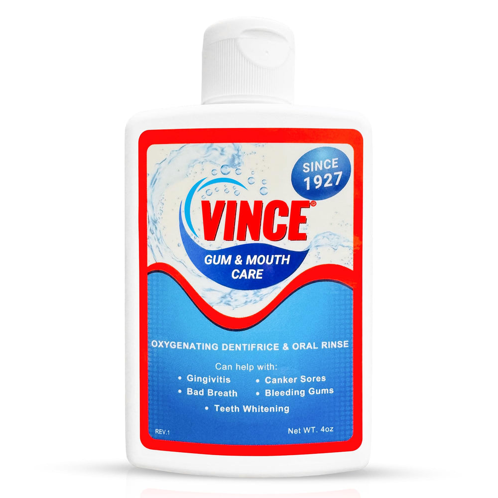 Vince envase frontal mostrando tamaño y diseño, beneficio: información clara y práctico