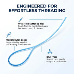 VINSULLA primer plano de punta de nailon flexible, comodidad al enhebrar