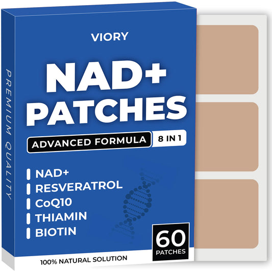 VIORY NAD+ Patch Classic en caja, posible impulso diario de energía