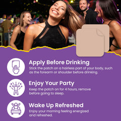 VIORY parche en contexto de fiesta simbolizando despertar más enérgico