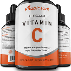 Vitablosom botella frontal mostrando formato y beneficios de alta absorción