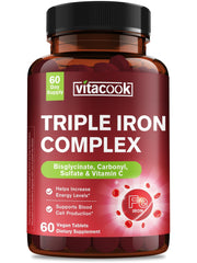 Vitacook Hierro 3en1, frasco con tabletas: soporte diario de energía