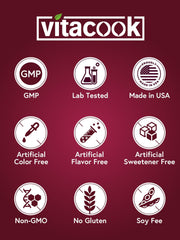 Vitacook Hierro ayuda a mantener el oxígeno circulando a los tejidos.