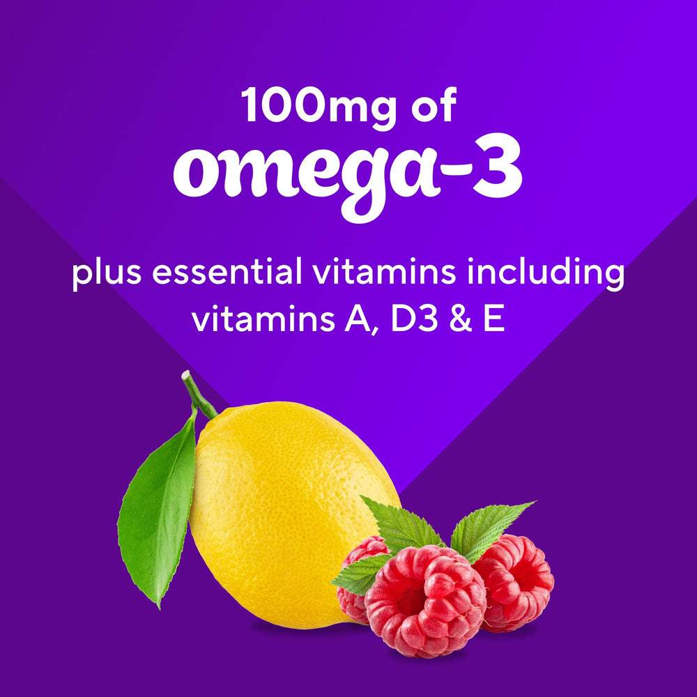 Etiqueta de Vitafusion con lista de ingredientes y vitaminas para transparencia informativa