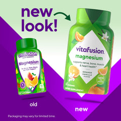 Vitafusion gomita en mano fácil de tomar y conveniente
