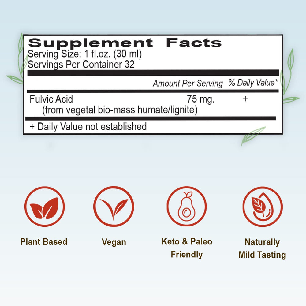 Vital Earth Minerals etiqueta con lista de minerales y pH alcalino