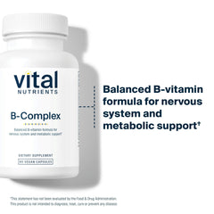 Vital Nutrients caja abierta con cápsulas para ver contenido disponible