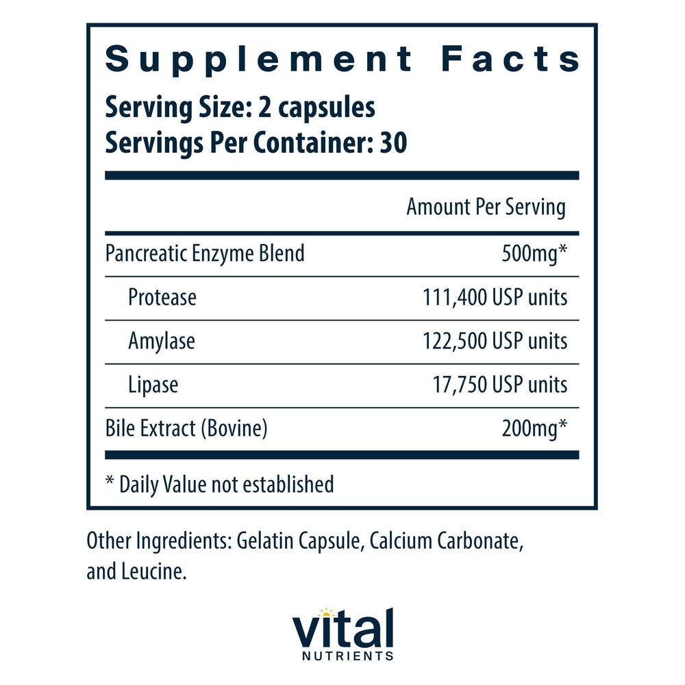 Vital Nutrients detalle de cápsulas blancas indicando pureza y calidad