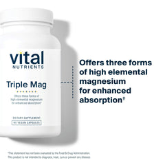 Vital Nutrients cápsulas en mano para comparar tamaño y dosificación