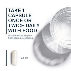 Vital Nutrients cápsulas junto a regla para comparación de tamaño