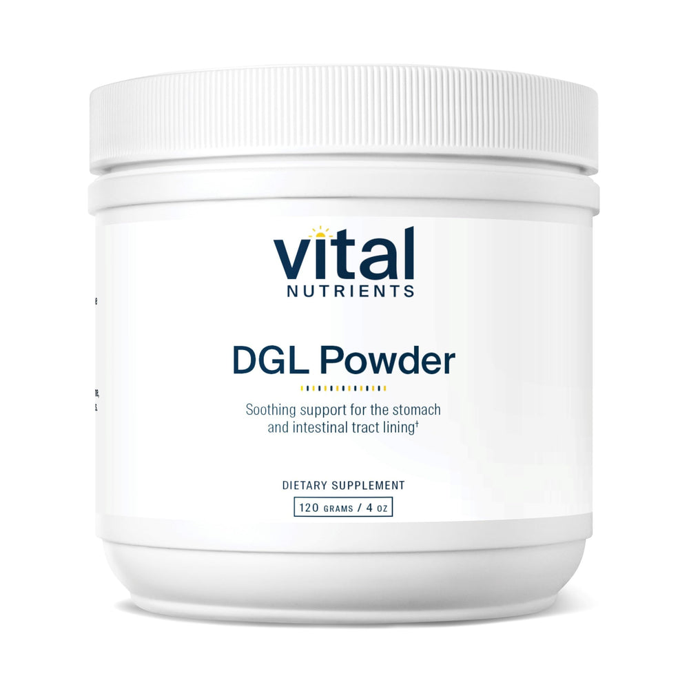 Vital Nutrients envase frontal mostrando la presentación y beneficio de apoyo digestivo