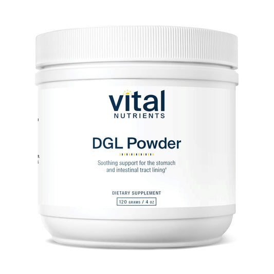 Vital Nutrients envase frontal mostrando la presentación y beneficio de apoyo digestivo