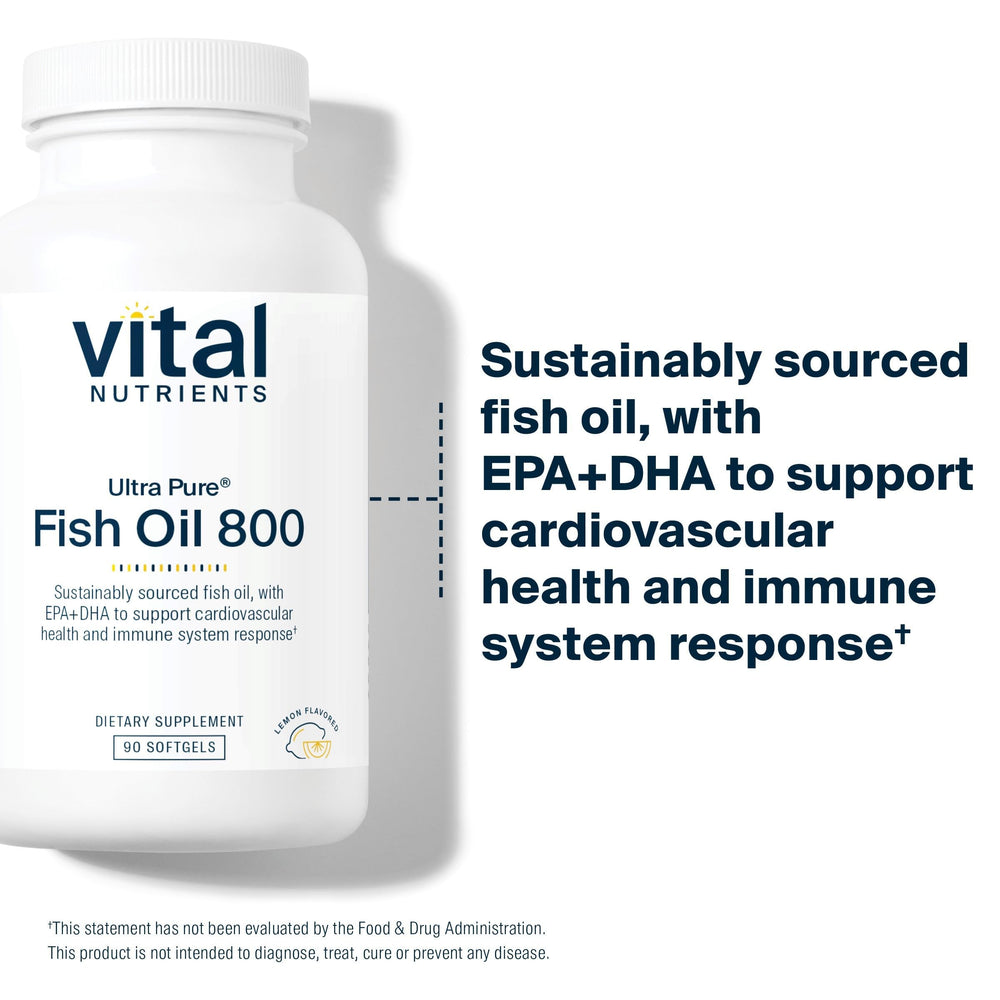 Etiqueta de Vital Nutrients con lista de ingredientes y certificados visibles