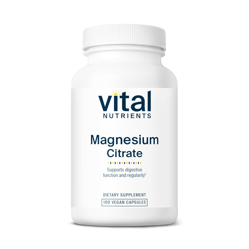 Vital Nutrients frasco frontal con cápsulas, muestra presentación y pureza