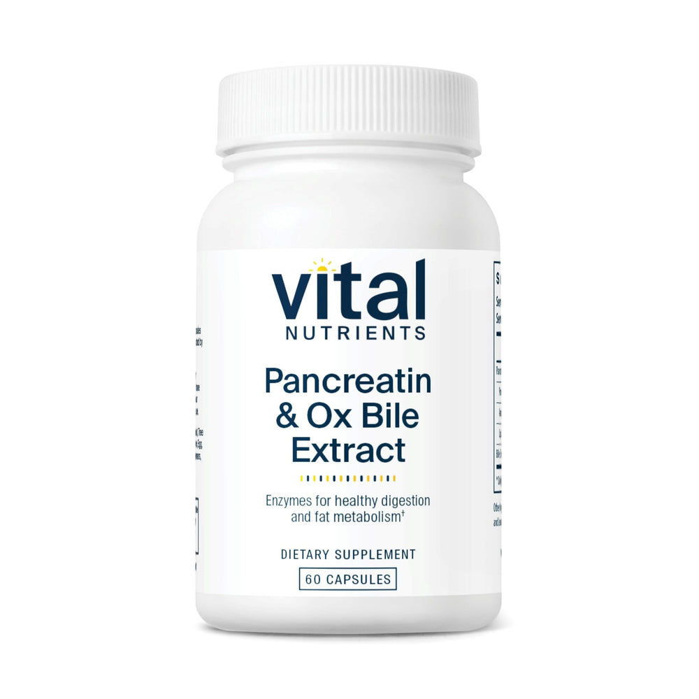 Vital Nutrients frente del empaque mostrando etiqueta clara y beneficio digestivo