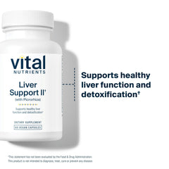 Vital Nutrients Liver Support II on a kitchen scene suggesting daily use