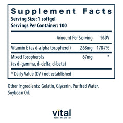 Vital Nutrients primer plano del softgel para ver textura y pureza