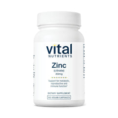 Vital Nutrients botella frontal mostrando etiqueta clara y beneficios
