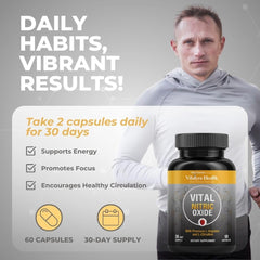 VITAL NUTRITIVE frasco en mesa de desayuno, integrado en rutina diaria