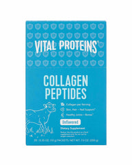 Vital Proteins caja delantera mostrando 20 sobres, conveniencia y porciones controladas