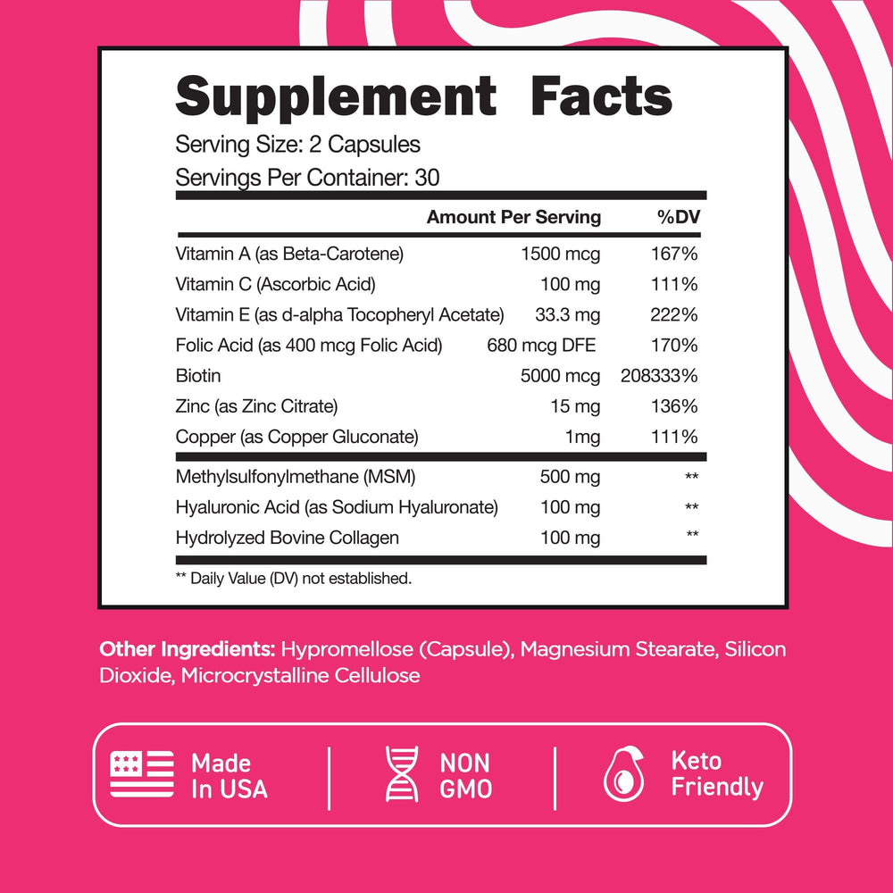 Vital Vitamins comparación de tamaño para entender la dosis