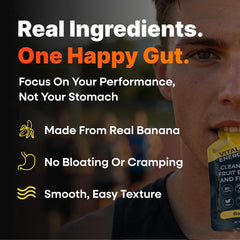 VitalFuel textura del puré de plátano, aspecto natural y suave