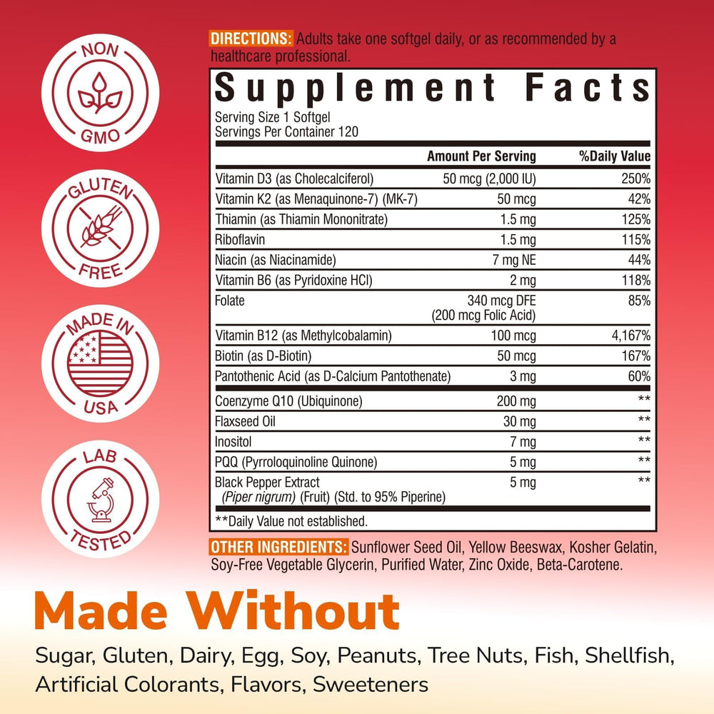 Detalle de absorción mejorada de Vitalibre CoQ10 para mayor aprovechamiento.