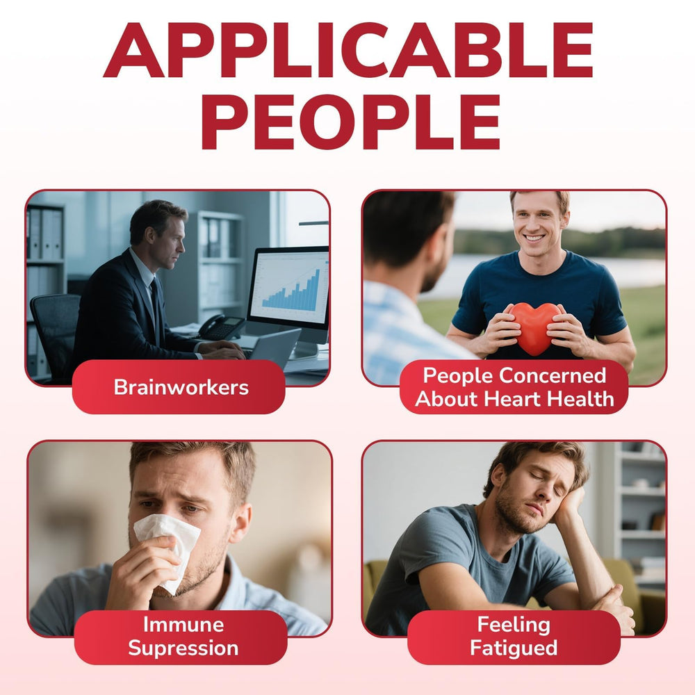 Visualización de impulso energético diario con CoQ10 de Vitalibre.