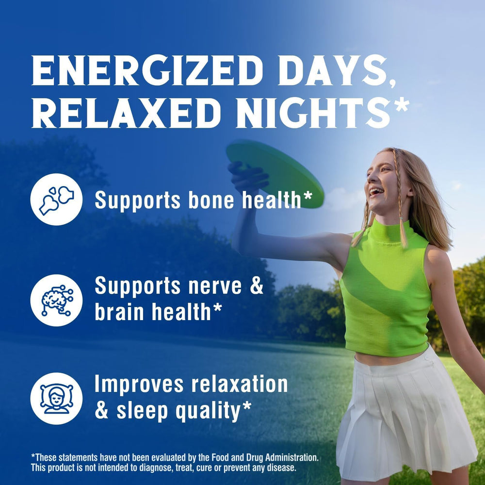 Vitalibre relajación nerviosa y sueño tranquilo gracias al magnesio glicinato.